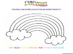 Visualizza immagine arcobaleno - esercizio di coloritura