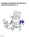 Visualizza immagine elefante - esercizio di coloritura