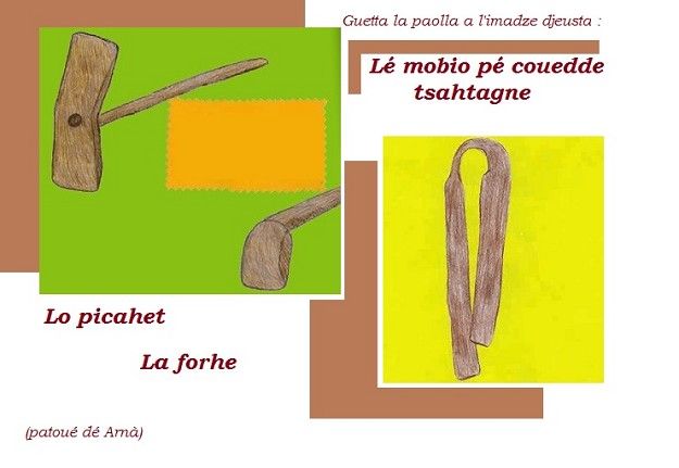 Visualizza immagine gli strumenti e ele castagne - le châtaignier - patois francoprovenzale