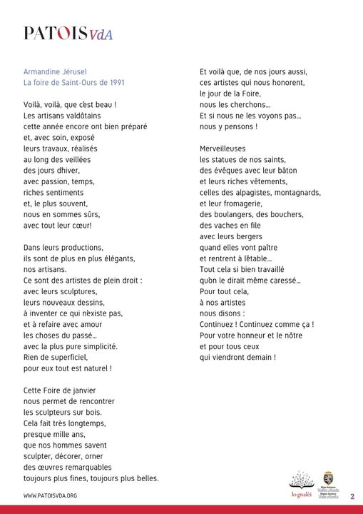 Regarde l'image Armandine Jerusel, La feira de Sain Ors 1991 - Traduction en langue française