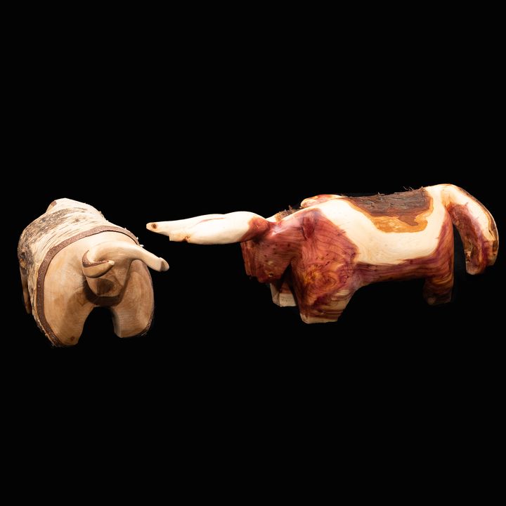 Regarde l'image Lé cornaille - Le cornaiille - Le cornaye	(Les vaches en bois)